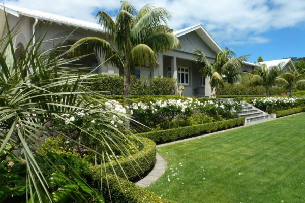 wesley house outside garden